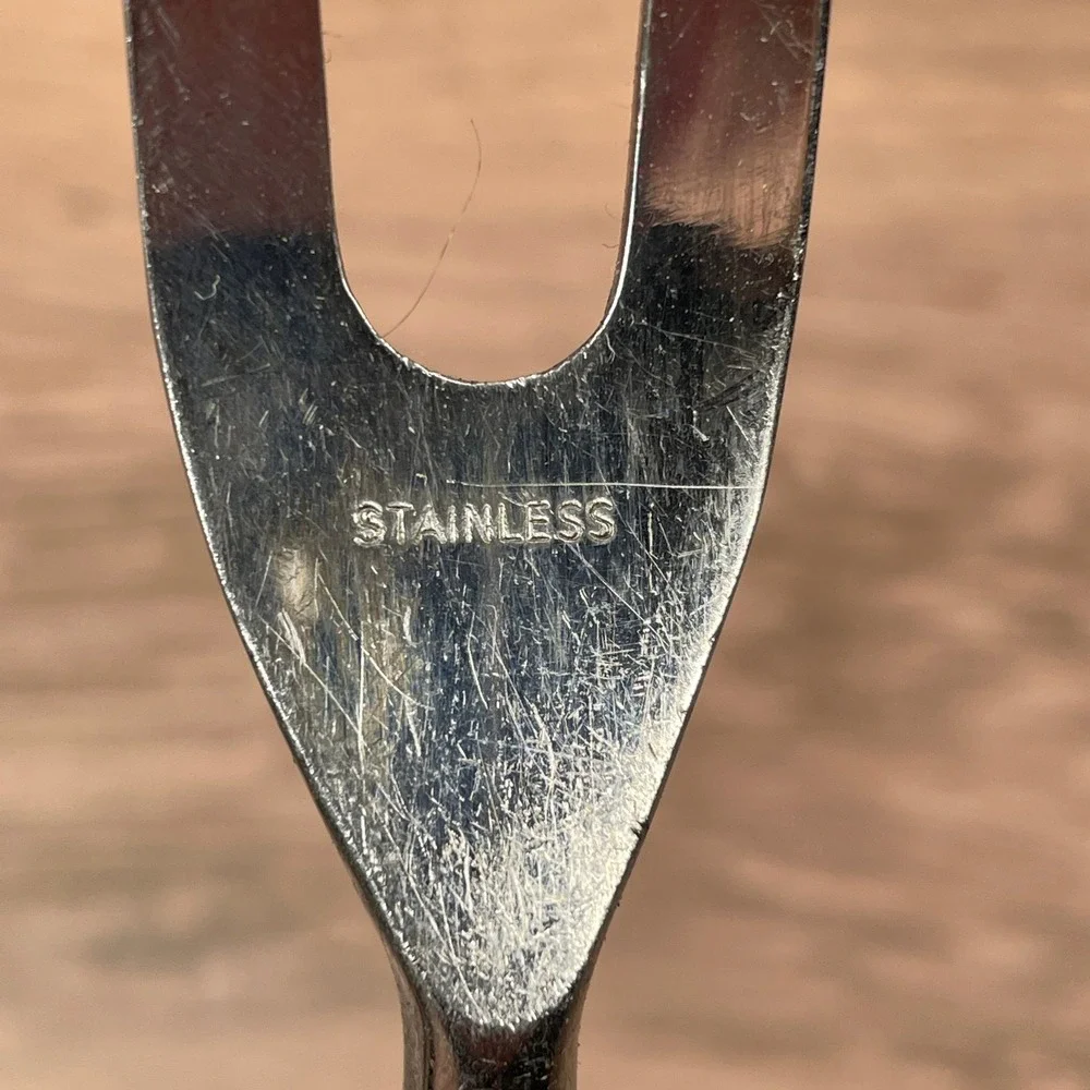 Vintage Boker U.S.A.‎ Stainless Carving Set: Knife, Fork & Chrome Poultry Shears